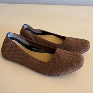 Rothy's The Max Square flats size 9 brown